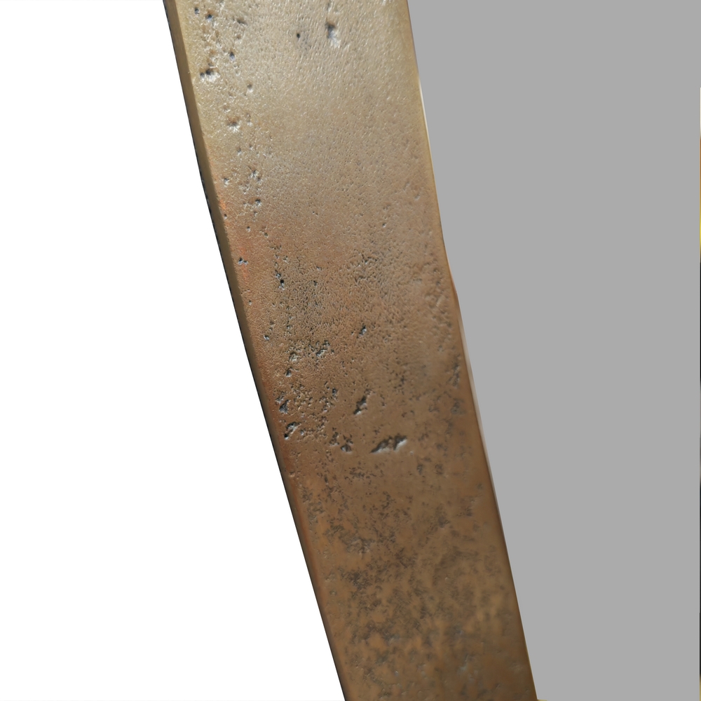 MIROIR ALUMINIUM GOUTTE D EAU LAITON VIEILLI 67 X 117 X 2 CM – Image 5