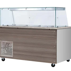Vitrine chauffante bain marie 2 x GN1/1