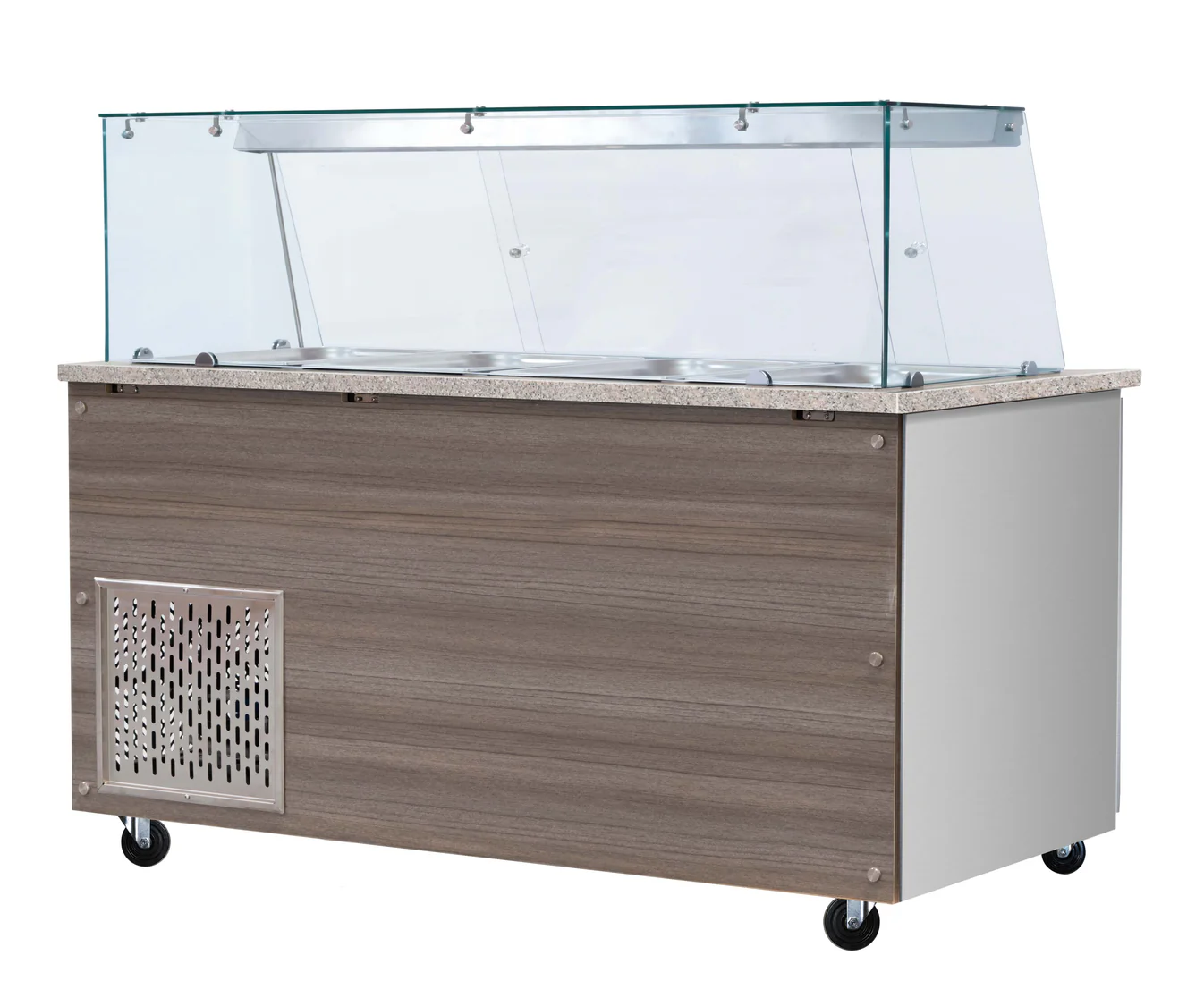 Vitrine chauffante bain marie 2 x GN1/1