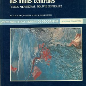 Une Coupe géomorphologique des Andes centrales