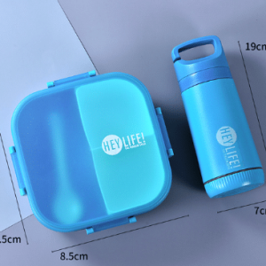 Boîte à Lunch Gamelle en Plastique de 900 ml avec Bouteille D&rsquo;eau de 350 ml