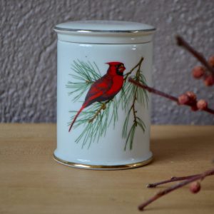 Boîte à l’oiseau en porcelaine de Paris