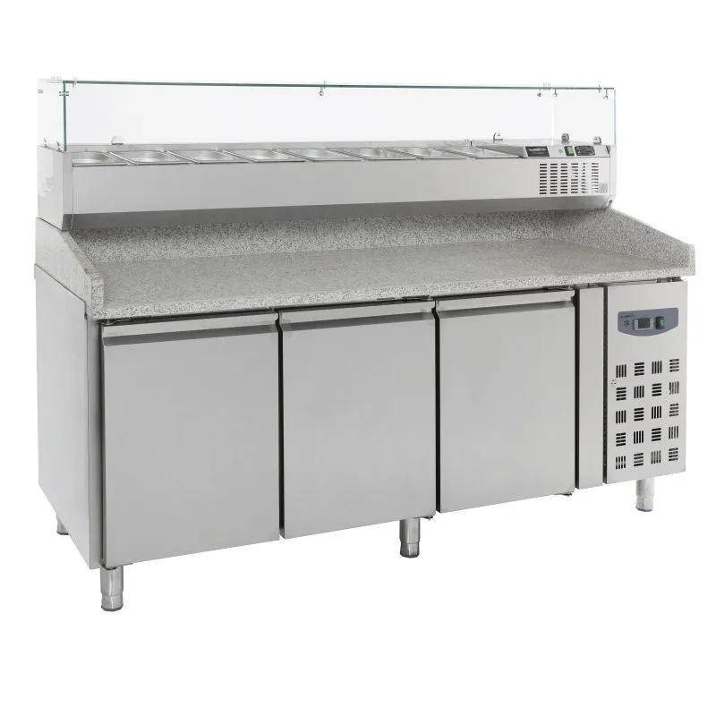 Meuble à pizza réfrigéré 3 portes avec kit réfrigéré – Image 2