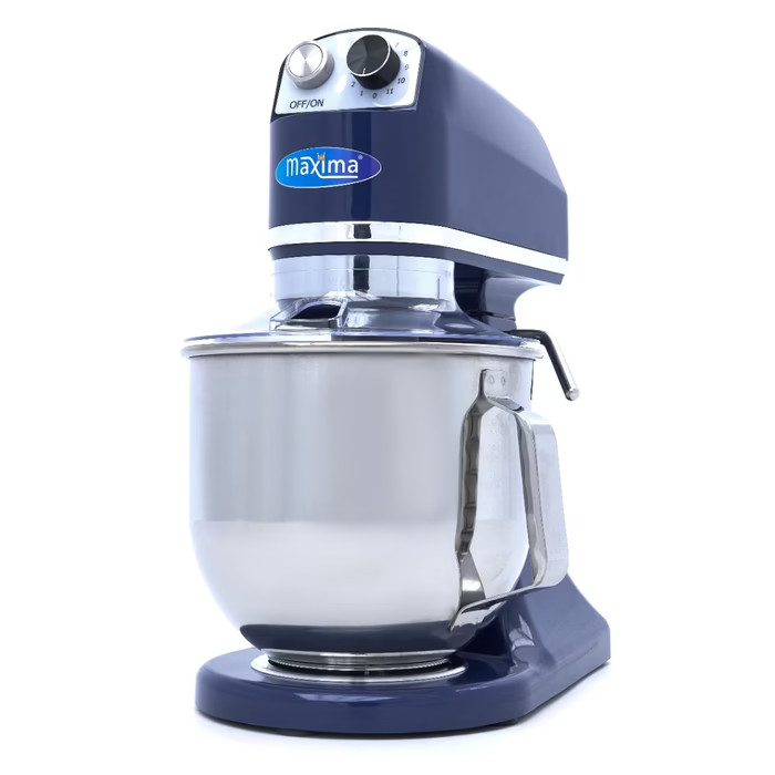 Batteur mixeur mélangeur planétaire 7 litres Bleu acier